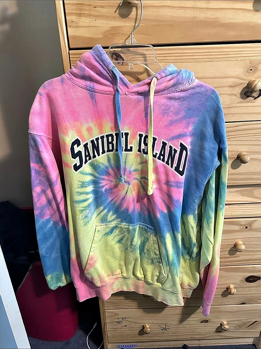 Isaac's Designs Sanibel Island Pastel Tie-Dye Pullover Hoodie Tie-Dye Hoodie
